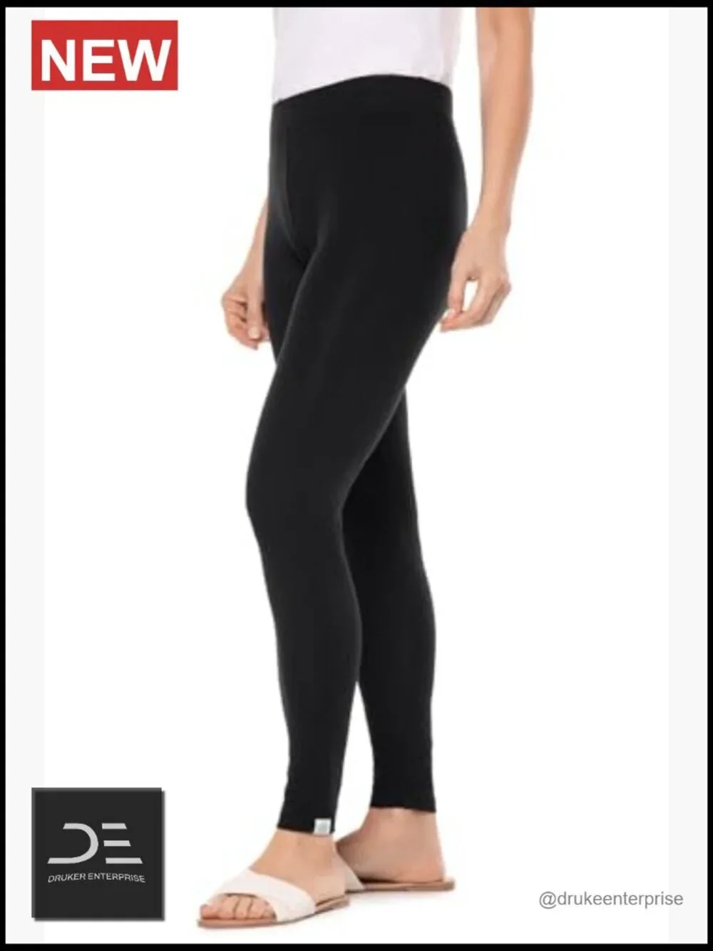 UPF 50+ Sun Protection Leggings - Cotton Blend - 28.5 in Inseam
